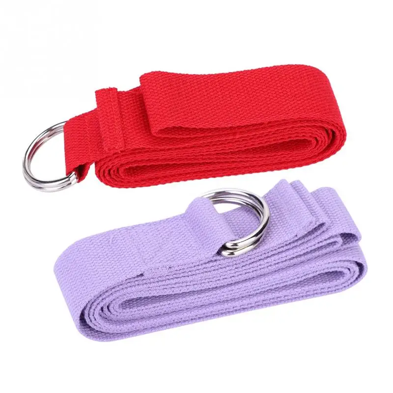 204x3.8cm Yoga Belt Cotton Gym Rope Pull Stretch Belt Pilates Band
