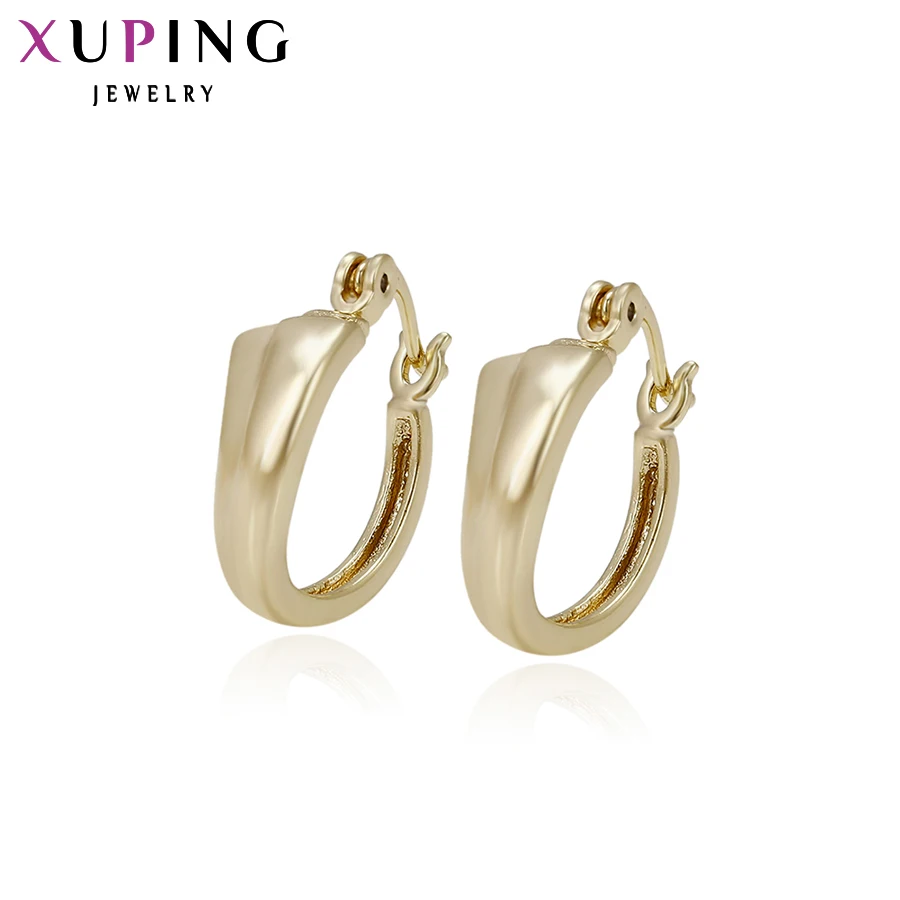 

Xuping Fashion Earring New 2017 Fashion Women/Girls Earrings Jewelry Gold Color Hoops Earrings Jewelry Party S31,2-29032