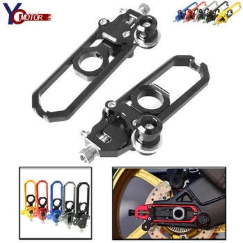 

CNC Aluminum Motorcycle Chain Adjuster Tensioners Spindle Chain Adjustear with Spool For BMW S1000R 2014-2015 HP4 2012-2014