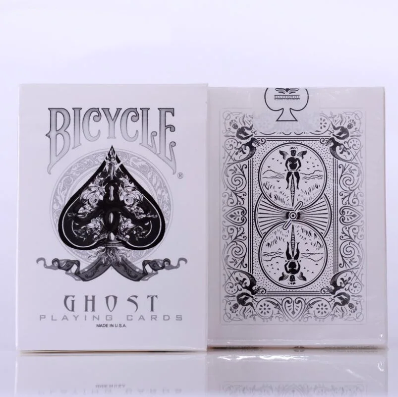 Goedkoop Ellusionist Fiets Ghost Deck Wit Speelkaarten 88*63mm Magic Categorie Poker Kaarten voor Professionele Goochelaar