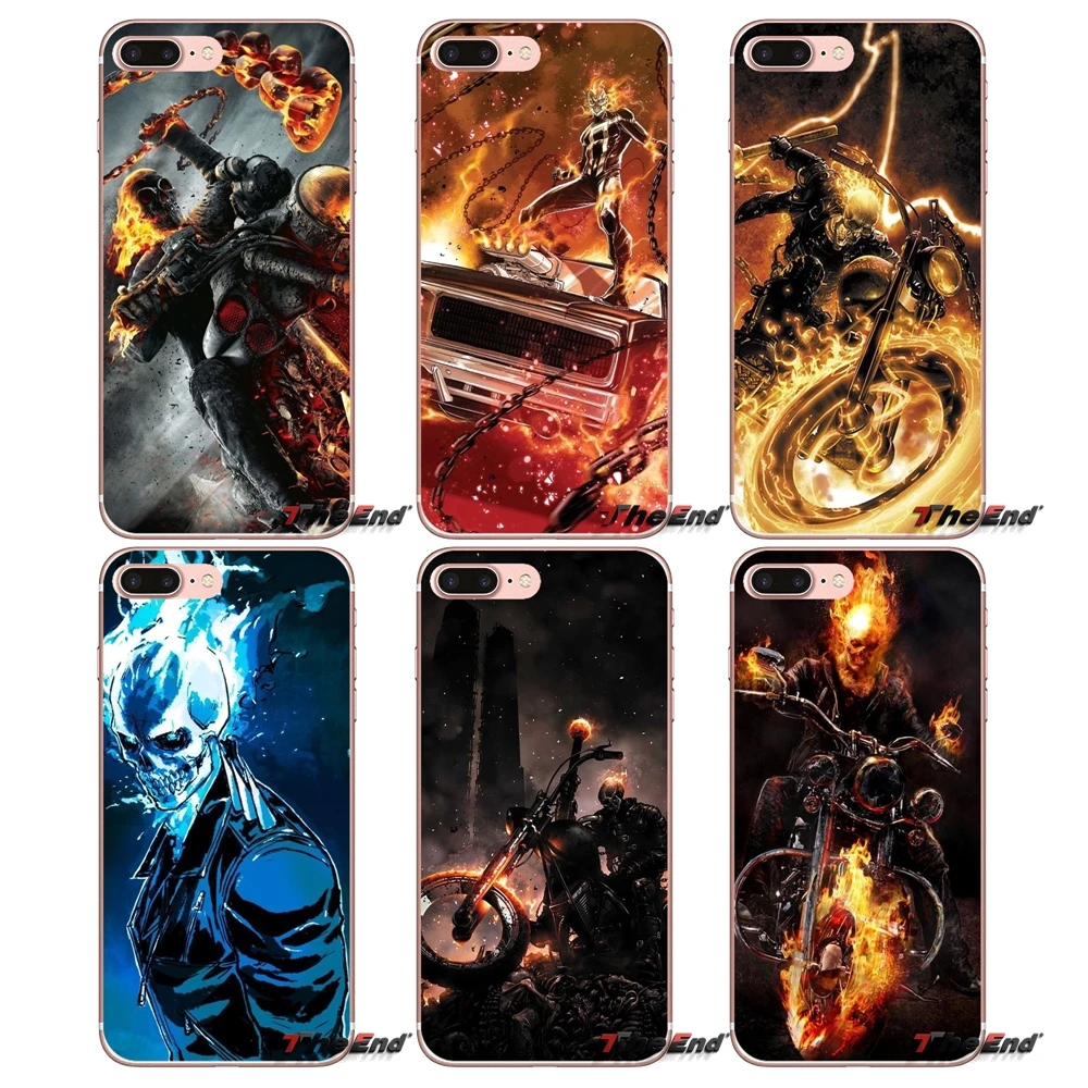Ghost Rider fire car для Huawei Honor 7X V10 6C V9 6A Play 9 Mate 10 Pro Y7 Y5 P8 P10 Lite Plus GR5 2017 аксессуары