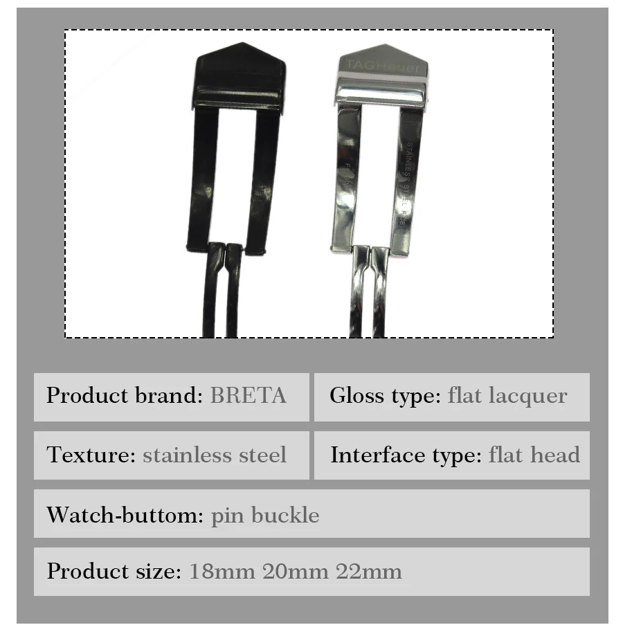 Кардиоидные Ремешки для наручных часов, застежка из нержавеющей стали для TAG HEUER, элегантная Пряжка для наручных часов, застежка для 18,20, 22 мм, качественный ремешок для часов, застежка