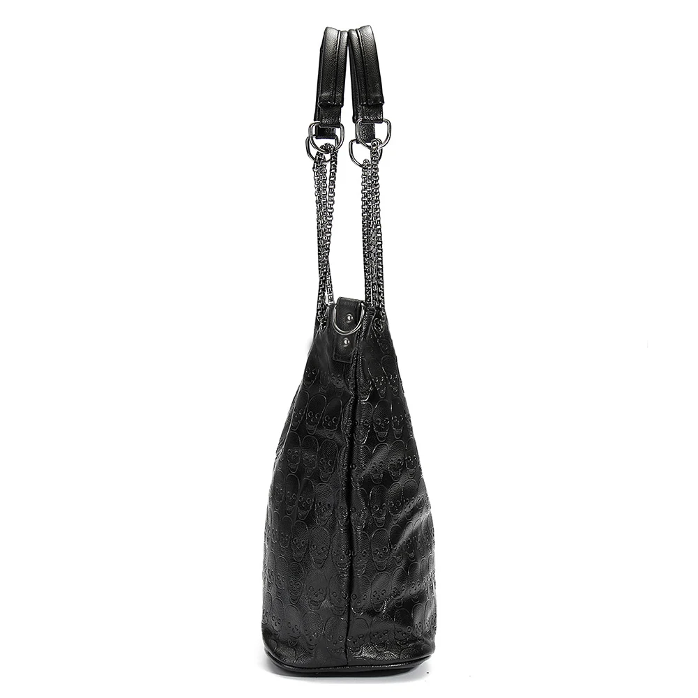 FGGS-2 Pcs/مجموعة الأزياء الجمجمة المرأة حقيبة يد حقيبة كتف محفظة حمل جلدية Crossbody حقيبة مع الحرير الإناث أسود حقائب FGGS-2 Pcs/مجموعة الأزياء الجمجمة المرأة حقيبة يد حقيبة كتف محفظة حمل جلدية Crossbody حقيبة مع الحرير الإناث أسود حقائب