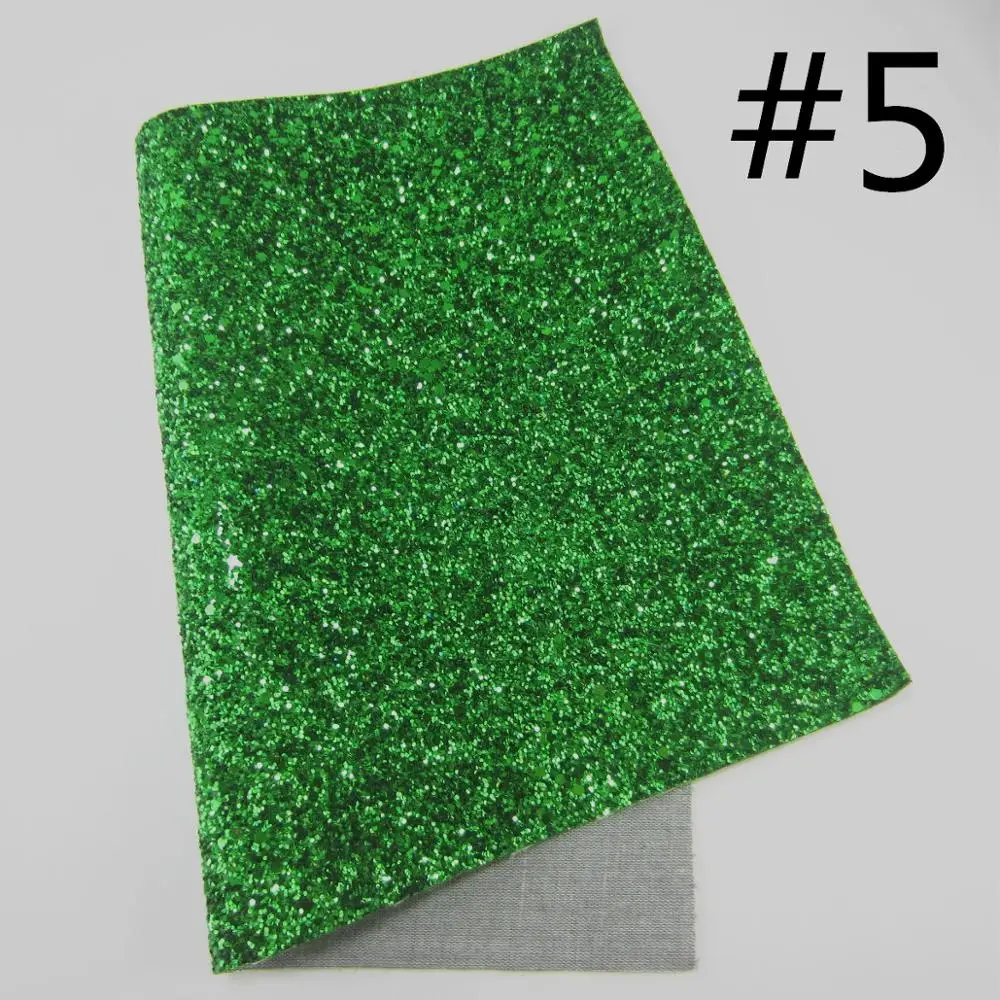 Зеленая плотная блестящая ткань и зеленая текстурированная искусственная Синтетическая кожа личи для DIY обуви A4 лист " x 11,8" 1 шт HD006