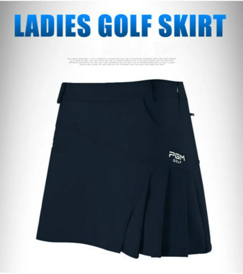 PGM Для женщин Гольф юбка девушки Гольф Костюмы женские летние хлопковые мягкие дышащие впитывающие спортивная юбка Размеры XS-XL