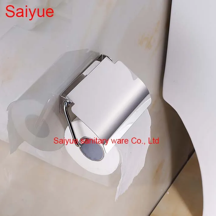 

Charming Simple Creative Stainless Steel wall Mounted Bathroom Accessories Toilet Paper Holder Tissue Roll porte-papier Box