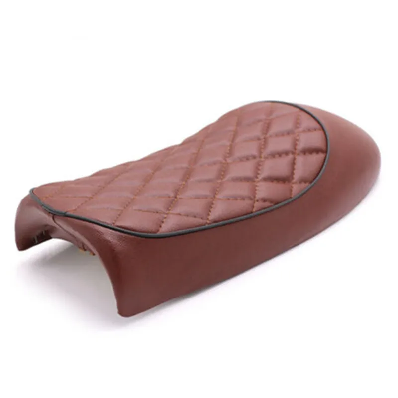 Motorcycle Vintage Flat Brat/ Hump Saddle Cafe Racer Seat Cushion For BMW R50 60 70 Kawasaki KZ Suzuki GT125 GS500E Honda CB CL|Сиденья и