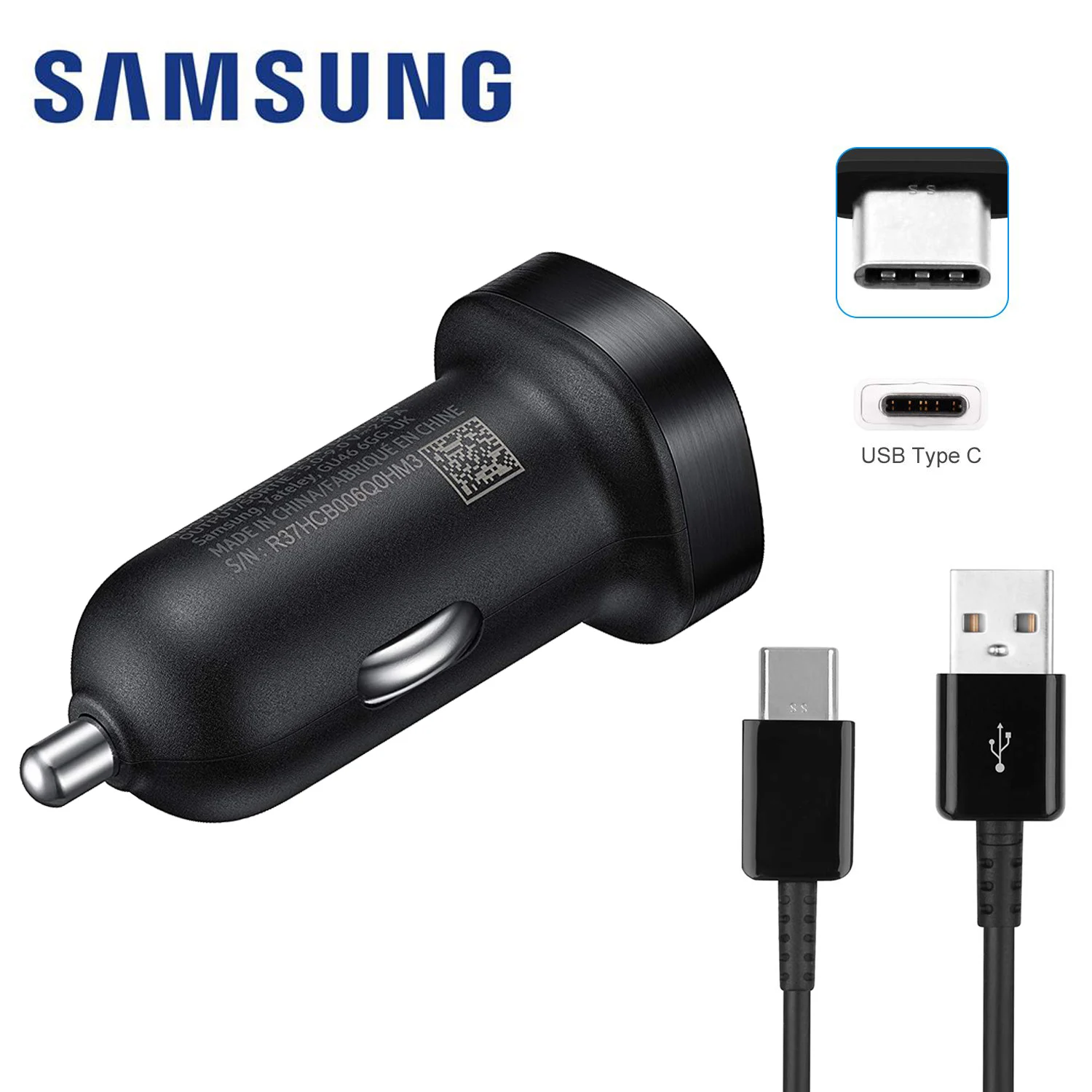 Original Samsung Galaxy S10 Fast Car Charger 1.67A Usb type-c AFC Quick Car Charge adapter for Galaxy S9 S8 note 7 8 9 a5 2017