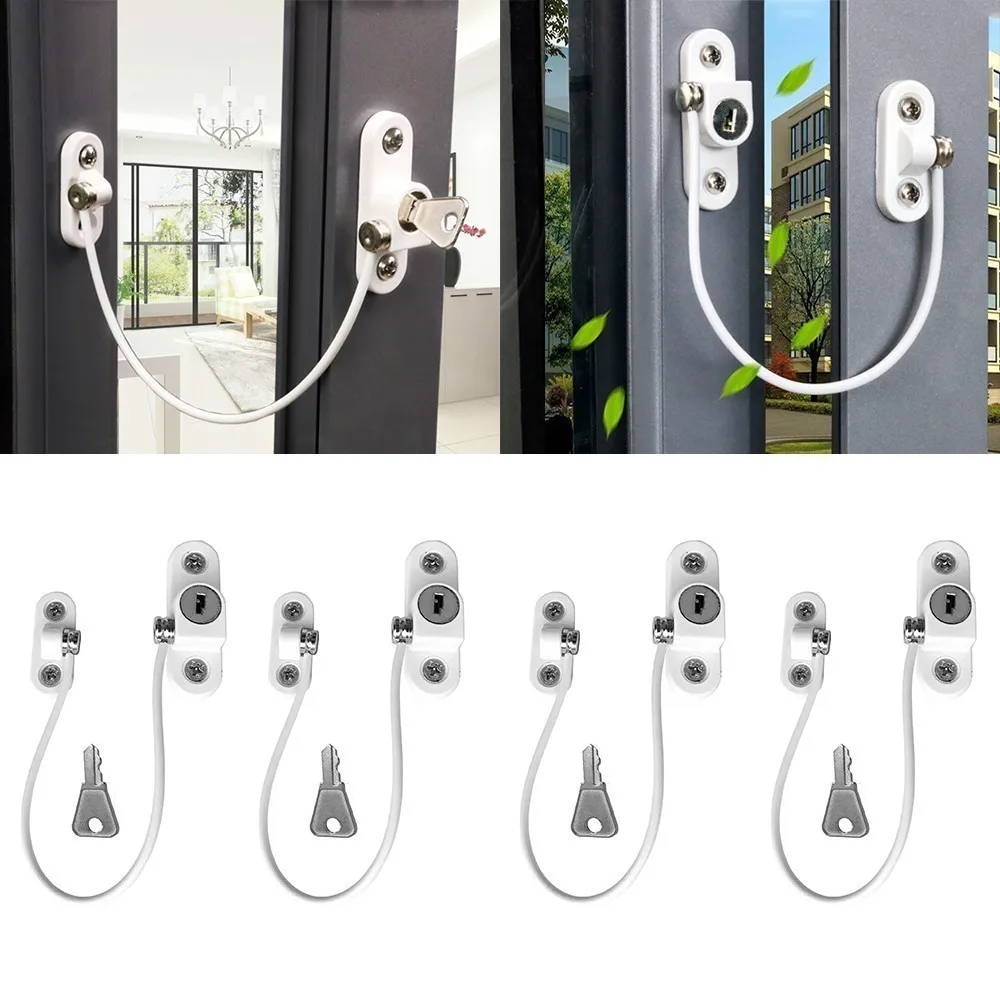 

4 Pcs/Lot Window Lock Children Protection Baby Safety Stainless Steel Window Guard Child Safety Window Protection Security Lock