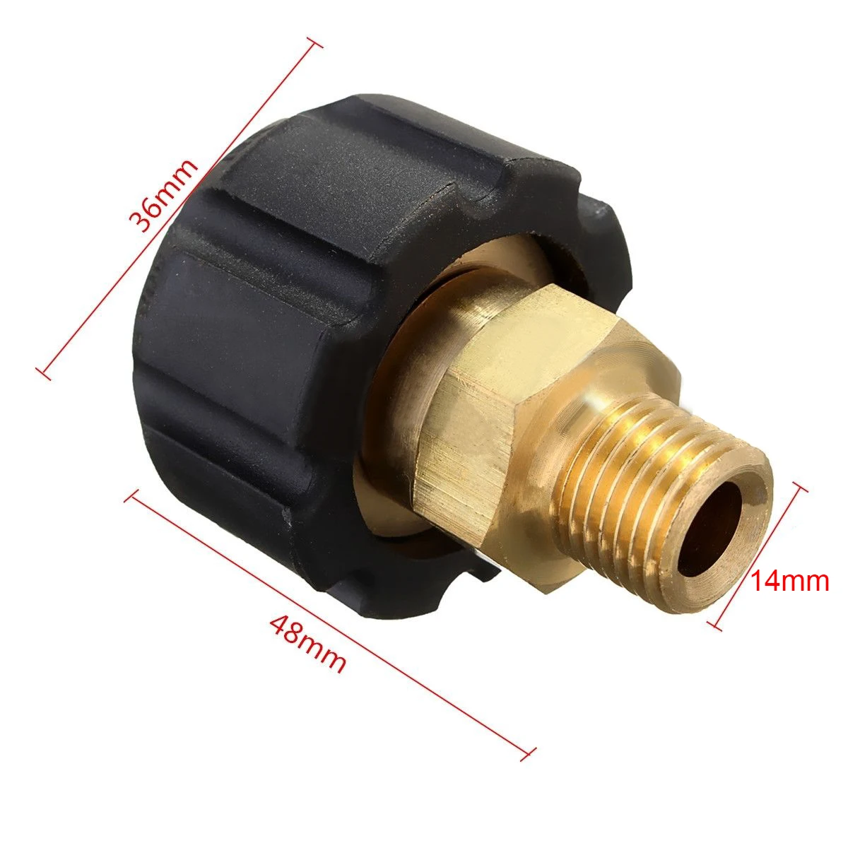 Beste M22 G1 4 Druk Auto Wasmachine Coupling Adapter Mayitr Spuitpistool Adapter Fittingen Voor HDS amp; HD Bubble Sneeuw Foam Lance