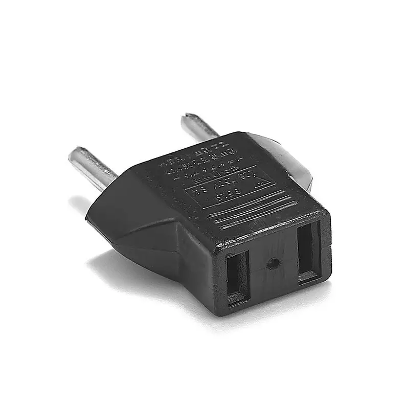 Buy US USA to EU Europe Travel AC Power Socket Plug Adapter Adapter Converter (Black, 4-Pack): Power Converters -  FREE DELIVERY possible on eligible purchases