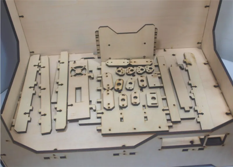 DIY-Reprap-extended-volume-Unofficial-Replicator-XL-V1-5-3D-printer-laser-cut-wooden-frame-kit (2)