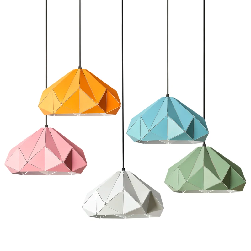Eusolis подвесные светильники meedijzeren Polygon полые Droplight Decoratieve Home Verlichting для