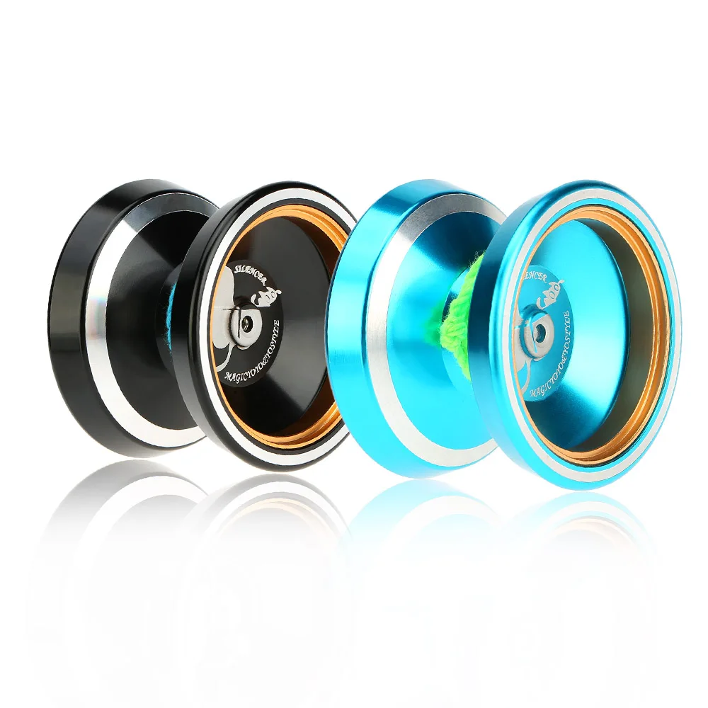 2 Colors Yoyo Popular Kids Toys Professional Magic Yoyo M001 Aluminum Alloy Yo-yo CNC lathe T Bearing Spinning String For yoyo ball,yoyo string