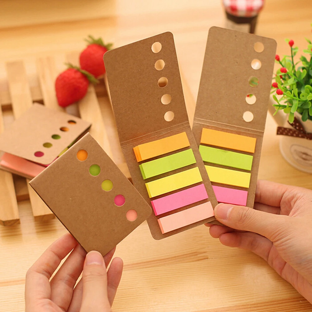 1PC Korea Cute Kawaii 120 Sheets Sticker Bookmark Point It Marker Office Stationery Sticky Notes  Memo Sticker Paper