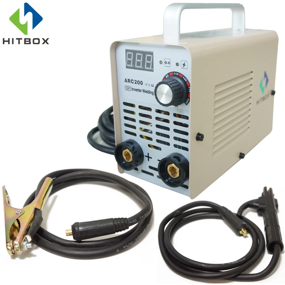

HITBOX Mini Arc Welding Machine ARC200 IGBT Digital MMA Welder DC 220V Welding Tools With a Handbag