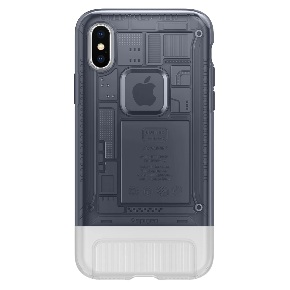 Оригинальные SPIGEN Classic C1 [10th anniversary limited edition] чехлы для iPhone Xs/iPhone X - Цвет: Graphite