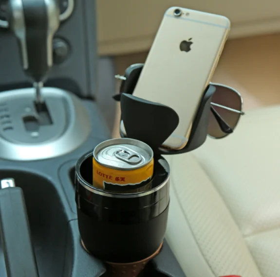 DHL или FedEx 100 шт Многофункциональный Автомобильный держатель для питьевой бутылочки вращающийся держатель для стакана воды Солнцезащитные очки телефон Органайзер