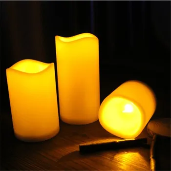

New Battery Powered LED Candle Lamp Simulation Color Flame Flashing Tea Light Home Wedding Birthday Party Christmas Decoration
