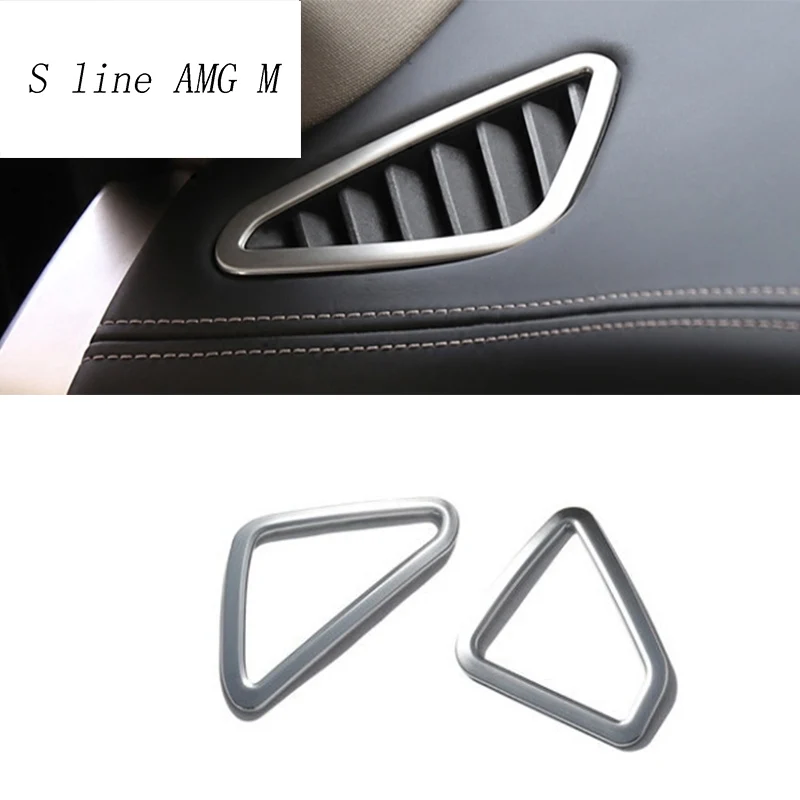 

Car styling AC Outlet Trim Refit Air Outlet Frame Decoration ABS Chrome Stickers Cover For BMW X5 F15 2014-2017 auto Accessories