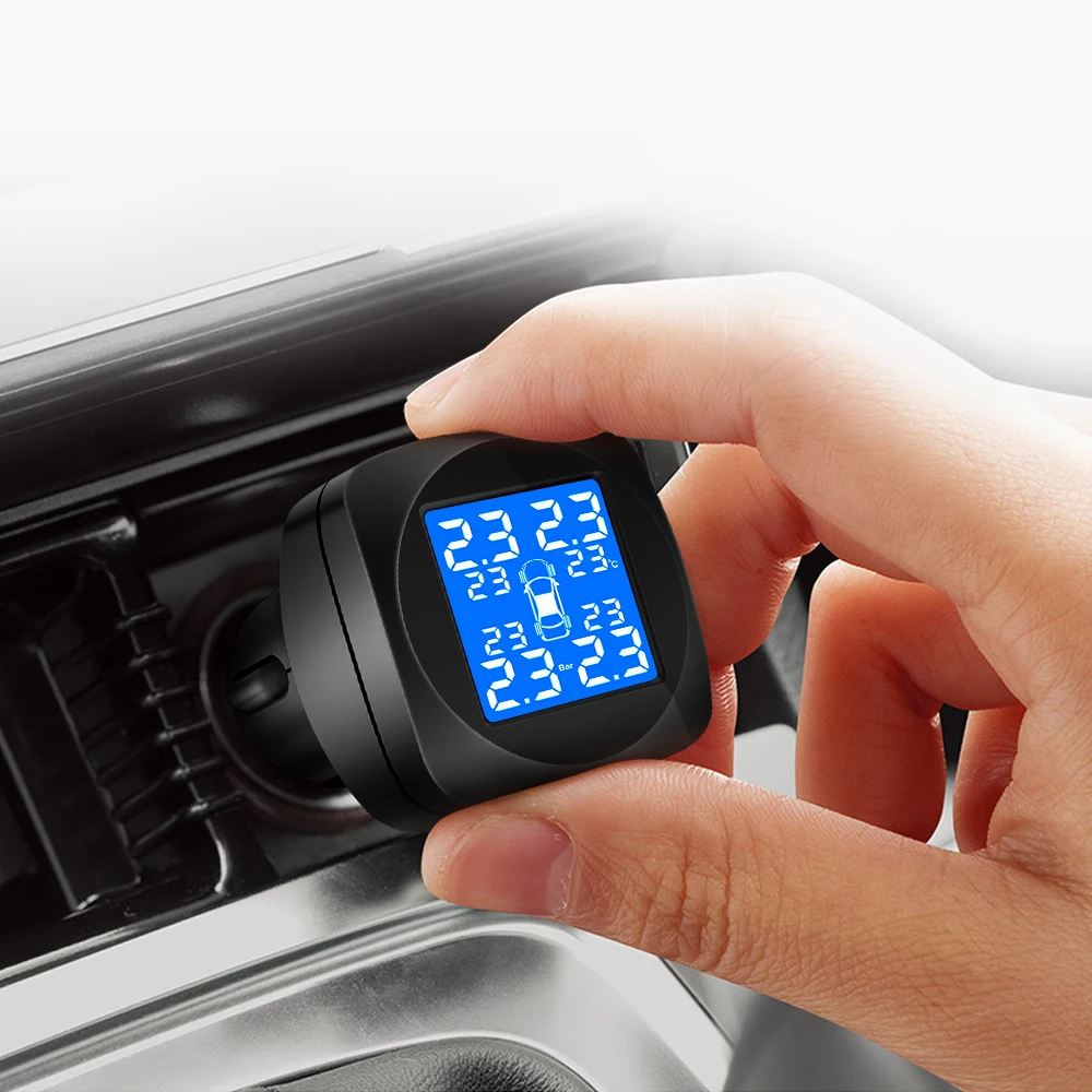 Jansite Car TPMS Tire Pressure Monitoring System 4 External Sensors Cigarette Lighter Auto Security Alarm Systems Tire Pressure Jansite Car TPMS Tire Pressure Monitoring System 4 External Sensors Cigarette Lighter Auto Security Alarm Systems Tire Pressure