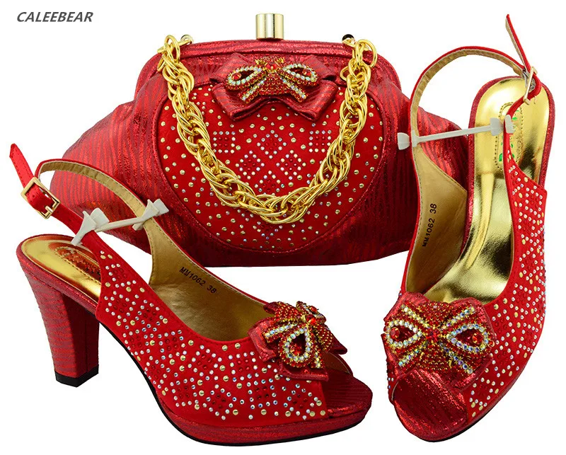 Femme Et Style Italiennes forme Élégant Sac Nouveau Assorti Plate Italien De Italie Avec Chaussures Correspondant Africain 78wqSvRS