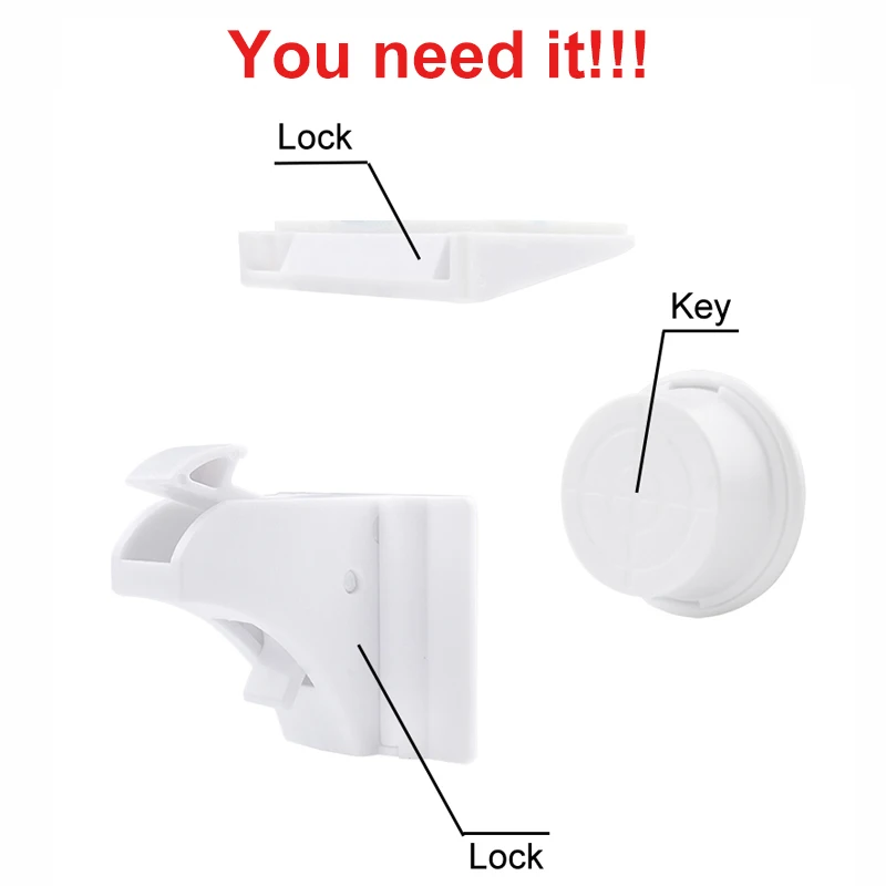 

Magnetic Children Safety Lock Baby Safety Cabinet Drawer Door Lock Kids Wardrobe Invisible Locks