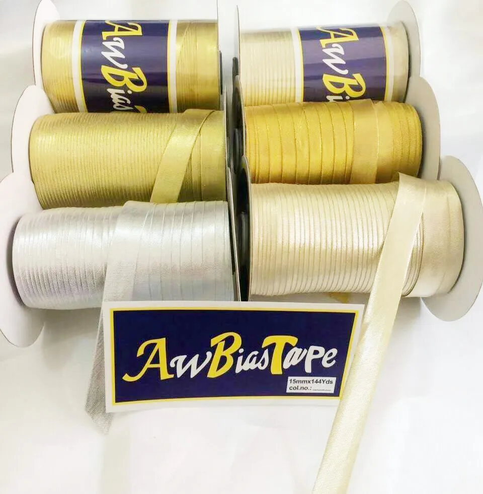 metallic bias tape