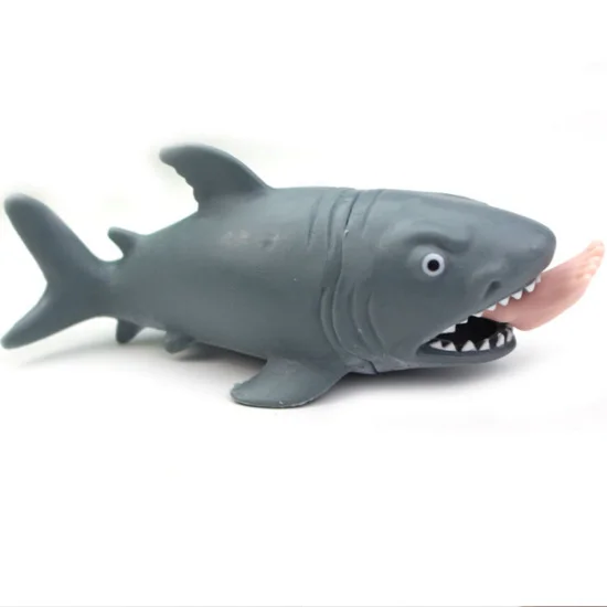В виде бабочек, новинка, 12 см сжимающаяся игрушка мягкие эластичные анти-стресс Акула банановый Squishy Забавные игрушки декомпрессии игрушки подарок - Цвет: Hungry Shark