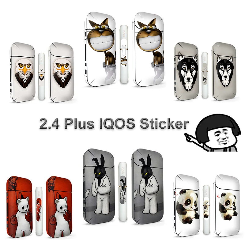 

14 Patterns 3M Printing Label PVC Material Skin Stickers For IQOS IQOS 2.4 Plus iqos cover Decals