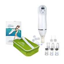 Лидер продаж, 6 наконечников для лица, Алмазная дермабразия, вакуумный отсос для угрей, удалитель шрамов, акне, пилинг для пор, массажер для чистки лица