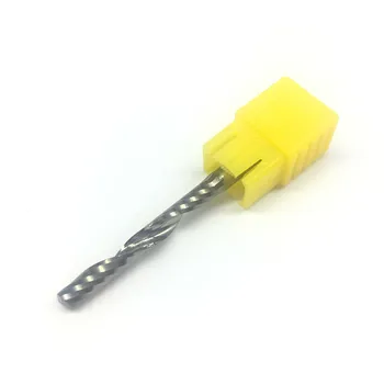 

1PC One Flute Spiral 4 4mm 32mm long Wood Milling Cutter PVC high quality Carbide Engraving Cutters CNC router bits acrylic