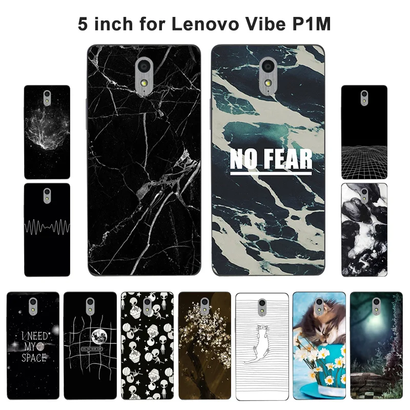 Чехлы для телефонов Lenovo Vibe P1M Силиконовый протектор с аэрокосмическим рисунком