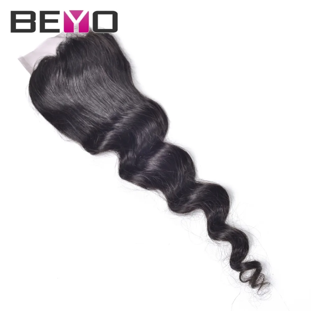 

7A loose wave lace closure brazilian hair weave bundles brazilian closure wet and wavy virgin brazilian hair soft human hair