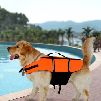 

Dog Reflective Life Jacket Dog Cat Vest For Swim Training For Safety Big Medium Dog Life Apparel Pet Supplies S-3XL Dog Clothes