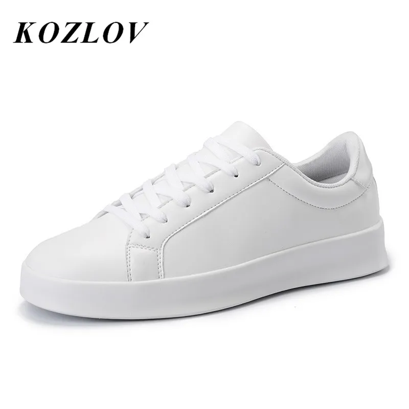 

KOZLOV Mens Platform Creepers Shoes Casual Luxury Brand Sneakers Men 2018 Italian Fashion White Shoes Men Superstar Supercolor