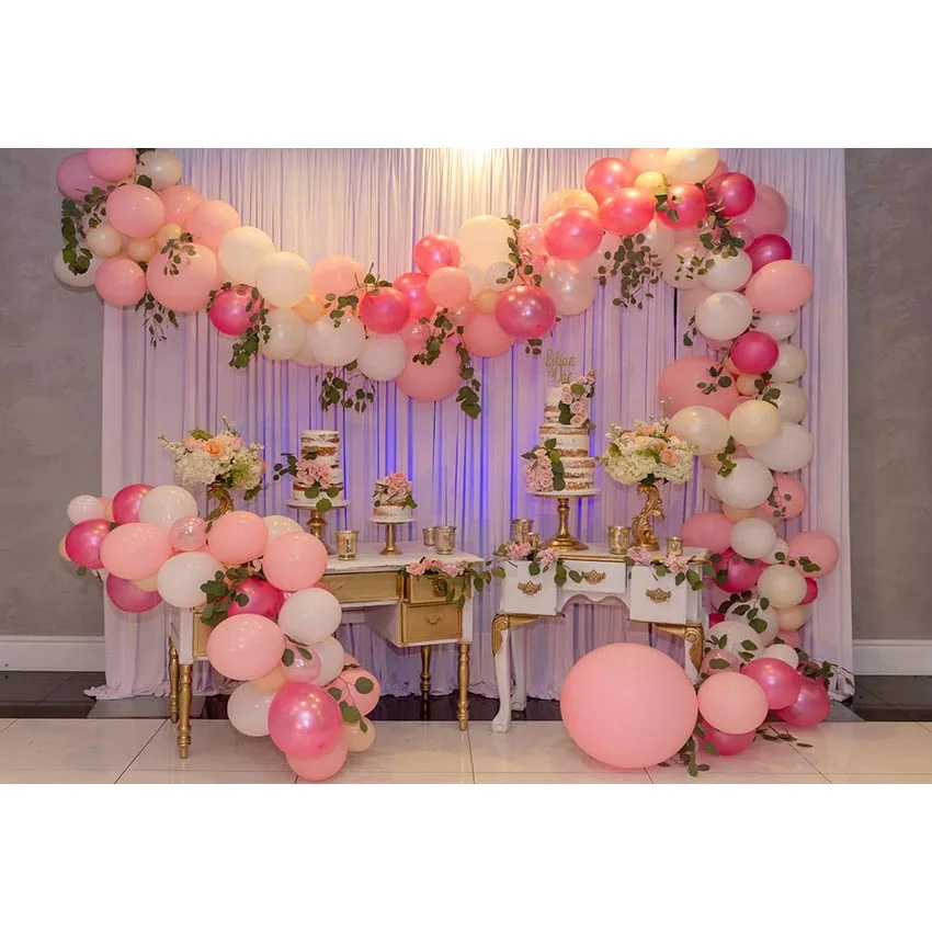 

Vinyl balloons Newborn children wedding party Backdrops for Photography baby shower Backgrounds for Photo Shoot Studio g-738