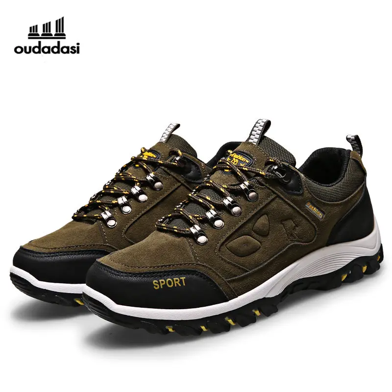 OUDADASI Men Hiking Shoes 2017 Newest High Quality Waterproof Breathable Men's Shoe Durable Comfortable 6651 | Спорт и
