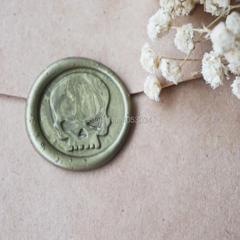 

Skull Wax Seal | Punk Wedding Invitation | Gothic Wax Seal Stamp