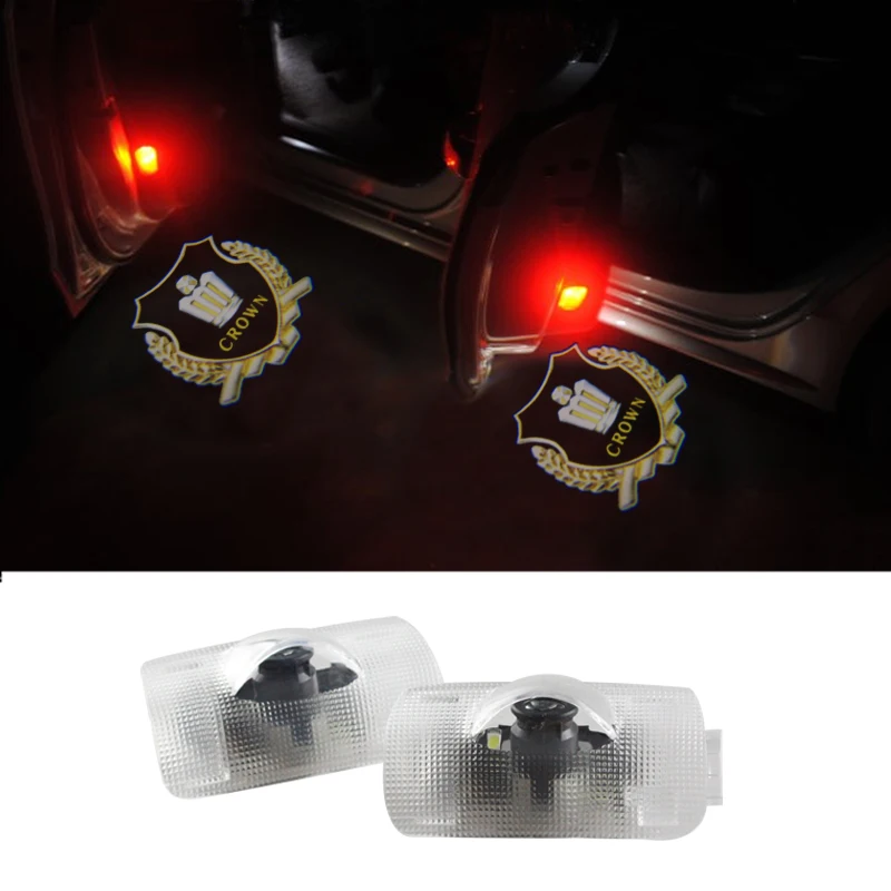 4x Luz De Porta DeCar Car for TOYOTA Crown Previa Prius Reiz Camry HighLander Alphard Sienna
