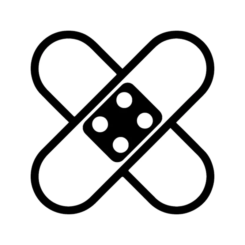 Car Sticker Punching Adjustment Crash Sticker Medicine Bump Scratch Vinyl Car Packaging Accessories Decal