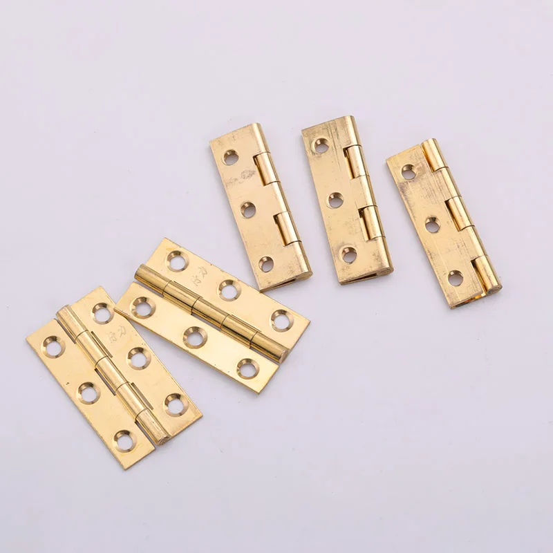 6 Hole 2 Inch Copper Hinge / Furniture Hinge Length And Width 50*28*1.2mm kitchen Furniture Connector Hardware Accessories
