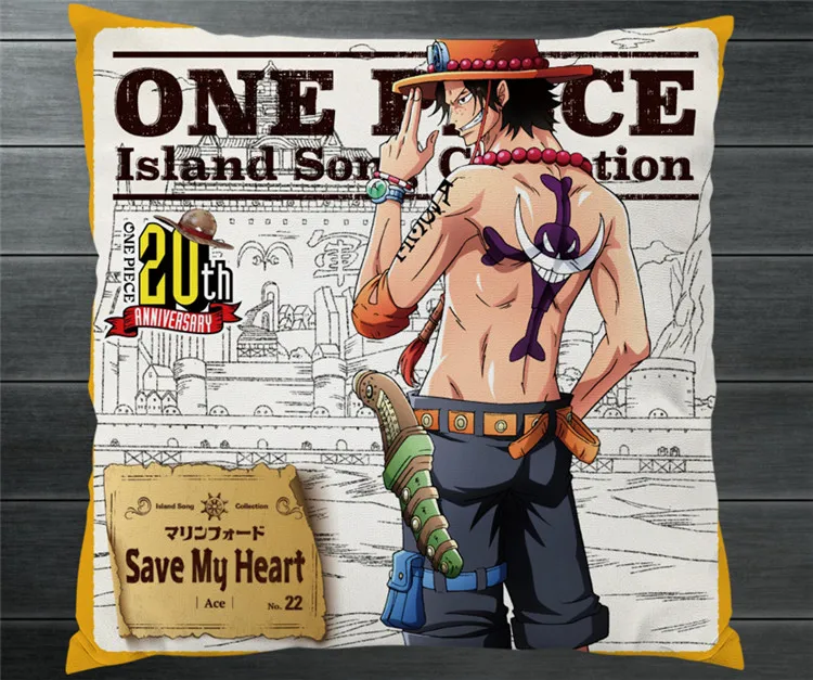 Anime One Piece Portgas D Ace Asce Zwei Seite 40x40cm Kissen Kissen Fall Abdeckung Kissen Cosplay Manga Geschenk Bett Sofa Auto Dekor Aliexpress