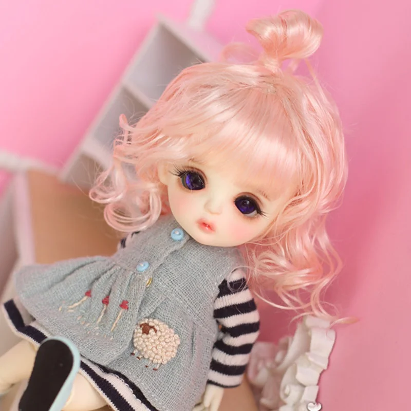 Bybrana 1 шт. bjd парик кукла Корейская полушаровая голова bjd волосы 1/3 1/4 1/6 1/8 - Цвет: 1