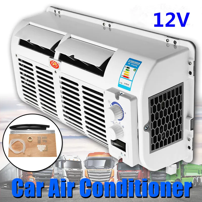 

100W 12V/24V Wall-mounted Car Air Conditioner Air Dehumidifie Multifunction Cooling Fan Evaporator For Car Caravan Truck
