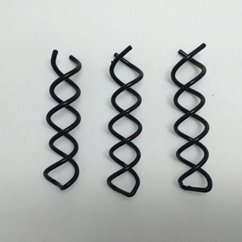 10 PcsSpiral Spin Screw Pin Hair Clips Hairpin Twist Plate Made Tools