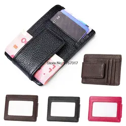 THINKTHENDO для мужчин и женщин блокирующий кожаный держатель для карт, тонкий кошелек, передний Подарочный мешок