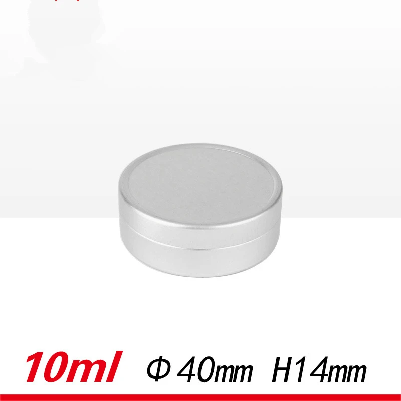 100pcs/lot 10g Empty Aluminum Lip Gloss Container 10ml Lipstick Tube Sample Jar Round Tin Lip Balm Case ointment tin can pot