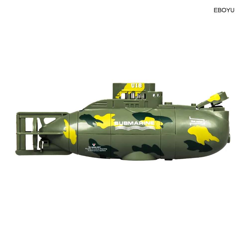 ShenQiWei 3311 м 6CH Скорость Радио пульт дистанционного управления Управление подводная лодка Электрический мини RC Подводная лодка Детские игрушки по оптовой цене - Цвет: Зеленый