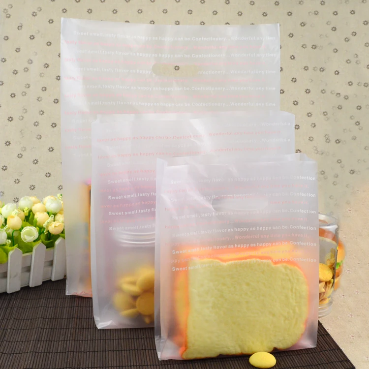 100pcs Free Shipping Big Cake Dessert Tote Bag Baking Shop Takeaway